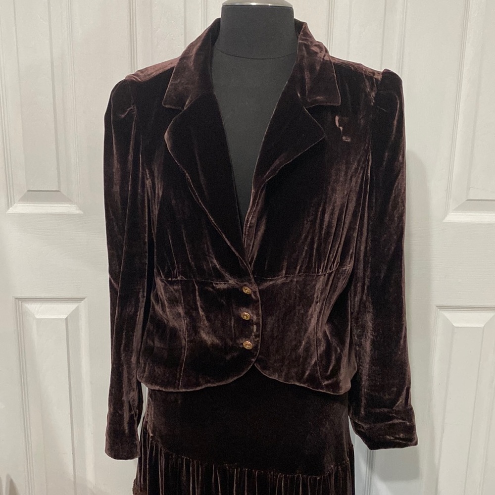Vintage 80s brown set